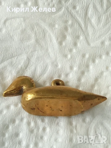 Бронзова фигурка на патица 🦆 44998, снимка 3 - Колекции - 54177425