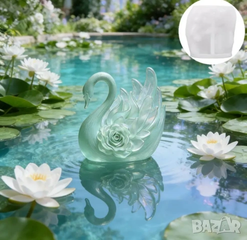 Молд лебед с роза, снимка 5 - Форми - 53059355