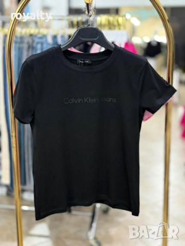 Calvin Klein Jeans Нова Черна Дамска Тениска 