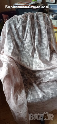 Прозрачно перде с перделък