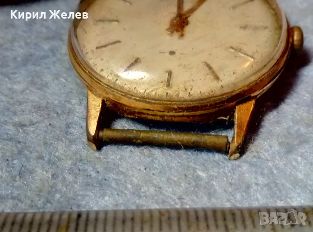 RAKETA MADE in USSR 16 JEWELS Стар РУСКИ ЧАСОВНИК РАКЕТА с ПОЗЛАТА Au ФУНКЦИОНИРАЩ 48692, снимка 12 - Антикварни и старинни предмети - 48074731