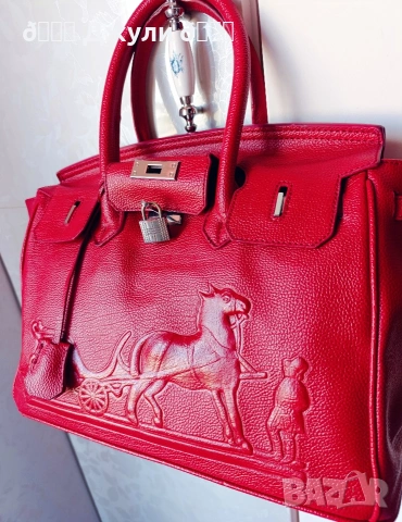 Дамска чанта Hermes Birkin Оригинал, снимка 4 - Чанти - 54292841
