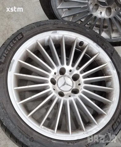 AMG Джанти 18', 5x112, спорт пакет, W219, R230, R171, CLK63 AMG, снимка 3 - Гуми и джанти - 49172573