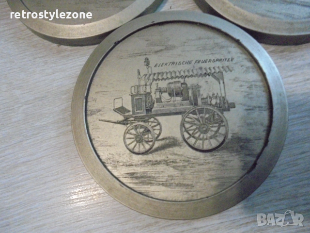 № 8539  Комплект от 5 броя стари малки пана  , снимка 4 - Други ценни предмети - 53939500