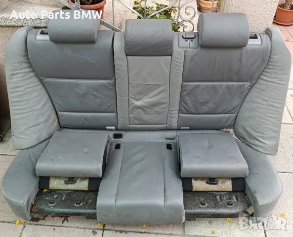 Задни седалки BMW E39 задна седалка БМВ Е39 Седалките са с детски столчета, снимка 4 - Части - 50406795
