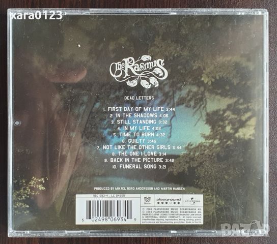 The Rasmus – Dead Letters, снимка 2 - CD дискове - 45808556