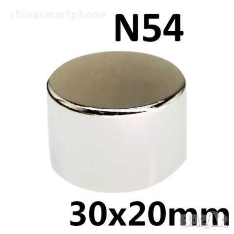 Неодимов магнит 30x20mm N54 супер мощен 4100 – 4700 Gs 27гр  | moqtmagazin.com, снимка 2 - Други инструменти - 53284875