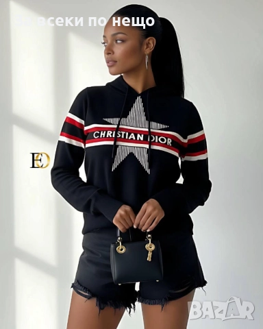 Christian Dior Дамски Пуловер - 2 Налични Цвята Код SK372, снимка 3 - Блузи с дълъг ръкав и пуловери - 52854057