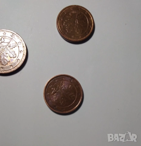 Монети 1 и 2  euro cent , Германия, снимка 2 - Нумизматика и бонистика - 53481593