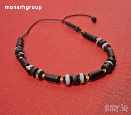 Златна гривна тип конец, снимка 3 - Гривни - 52518152