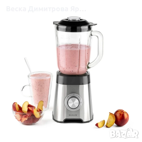 Блендер Muhler, 500W, 1.5 л, стъклена кана, снимка 8 - Блендери - 52395195
