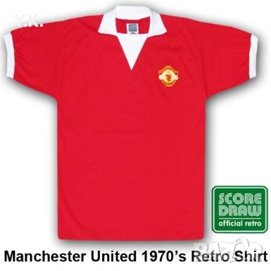 Мъжка тениска Score Draw x F.C. Manchester United / 1970's, снимка 6 - Тениски - 46344234