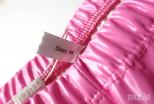 iEFiEL M комплект от две части лачен клин с отвор и къса блузка в розов цвят, снимка 5 - Комплекти - 54210148