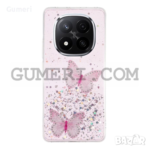 Xiaomi Redmi Note 14 Pro 5G Силиконов Гръб с Пеперуди