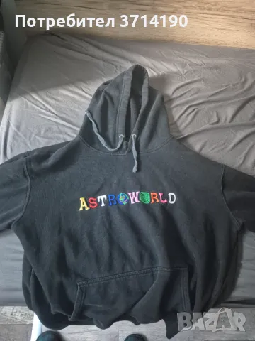 Travis Scott Astroworld hoodie black, снимка 1 - Суичъри - 49482751