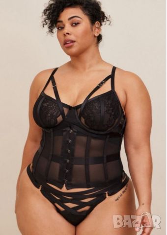 Torrid curve XXL-Секси  нов корсет с отвесни банели за едра дама , снимка 1 - Корсети, бюстиета, топове - 45380368