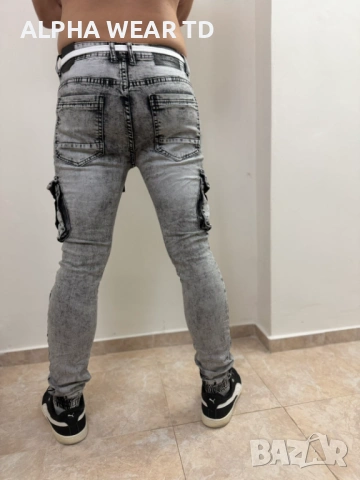 СИВИ ДЪНКИ КОД 9888, снимка 2 - Дънки - 53084720