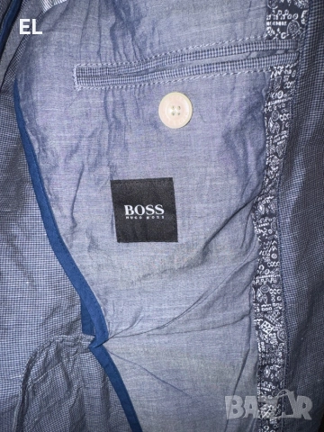 Ленено сако  BOSS, снимка 2 - Сака - 52352839