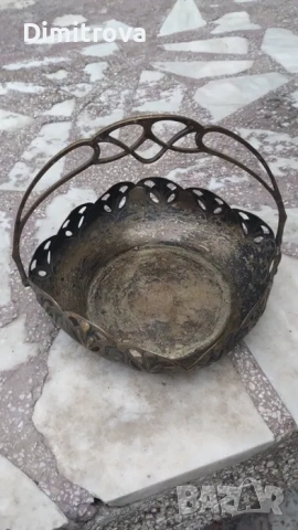 Посребрена бонбониера стил Арт Нуво, снимка 5 - Антикварни и старинни предмети - 53584557