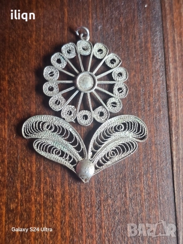 Сребърна Масивна висулка Филигран. Цена 34.99лв. За Севлиево безплатна доставка., снимка 5 - Колиета, медальони, синджири - 51632924