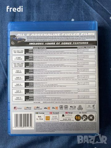 Fast & Furious: 8-movie Collection (Blu-ray), снимка 6 - Blu-Ray филми - 45335652