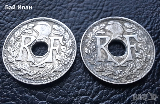 Стара монета 10 сантима 1935 г. и 1936 г.Франция - красиви !, снимка 12 - Нумизматика и бонистика - 42211307