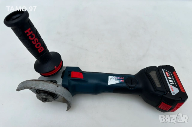 BOSCH GWS 18V-10 SC - Акумулаторен безчетков ъглошлайф 18V 5.0Ah, снимка 3 - Ъглошлайфи - 53569809