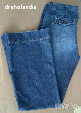 Дънки - широк крачол, снимка 2 - Дънки - 51469851