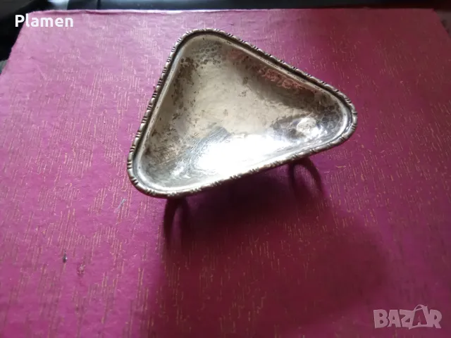 Малко сребърно подносче, снимка 1