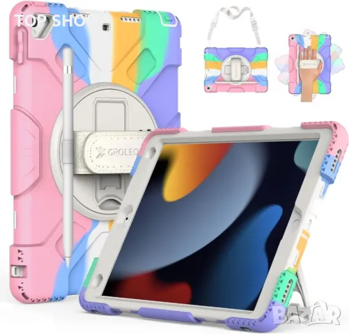 Калъф GROLEOA за iPad 9-то/8-мо/7-мо поколение 10.2" 2021/2020/2019