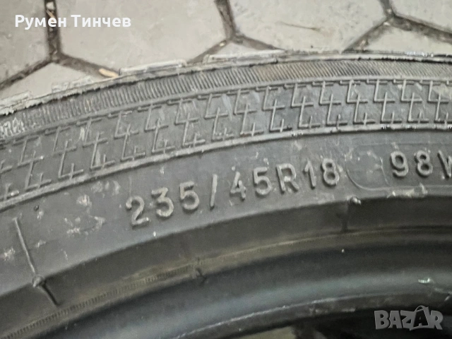 2 не всесезонни гуми 235-45-18, снимка 3 - Гуми и джанти - 53512314