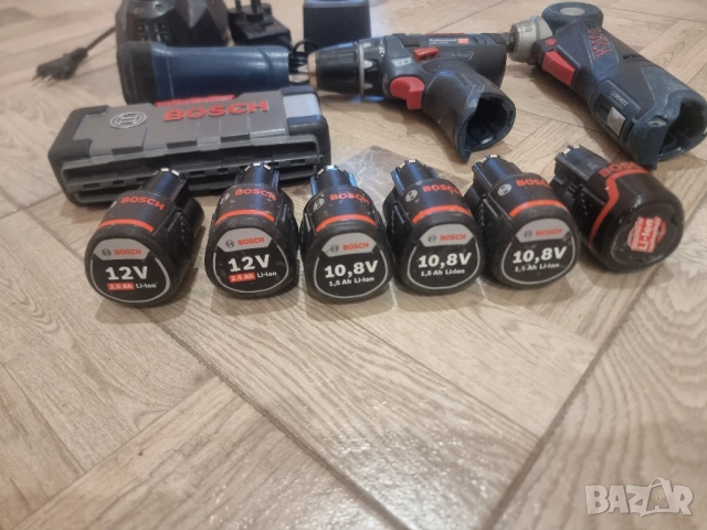 Комплект инструменти BOSCH 10,8V, снимка 6 - Винтоверти - 52918428