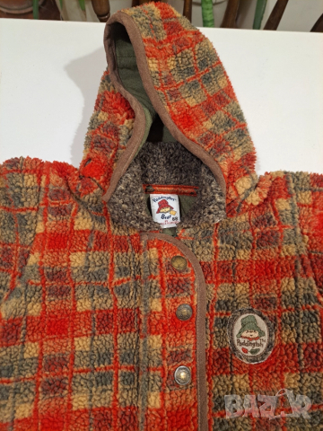 Бебешки зимен гащеризон Paddington Bear – размер 68, топъл и шарен, снимка 3 - Бебешки гащеризони - 52058539