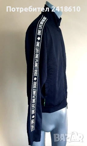 DSQUARED2  Full Zip Mens Size M НОВО! ОРИГИНАЛ! Горнище с цял Цип!, снимка 11 - Спортни дрехи, екипи - 53864224