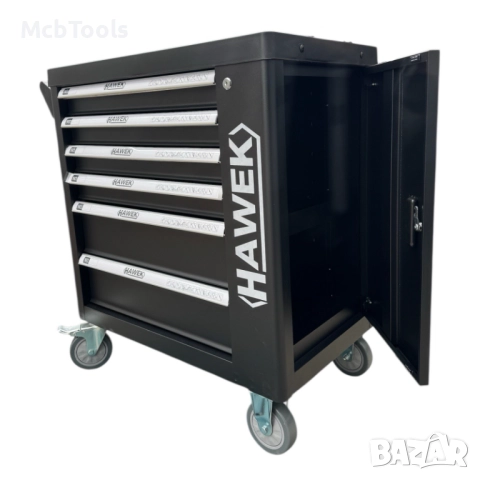 Шкаф с инструменти с 6 чекмеджета – 4 пълни Hawek, снимка 2 - Други инструменти - 52242479