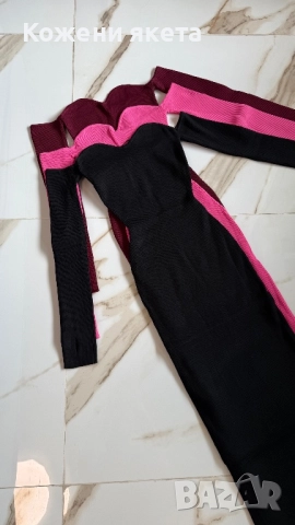 Страхотни рипс рокли от плетиво и голи рамена, снимка 11 - Рокли - 51738100