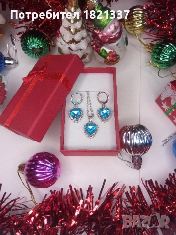 Комплект колие и обици , снимка 10 - Бижутерийни комплекти - 52741709