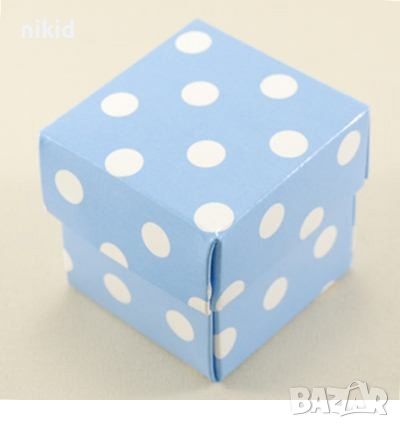5 см кутия син розов на точки за подарък подаръци сапун сувенир подаръчни кутии кутийка, снимка 2 - Други - 45861373