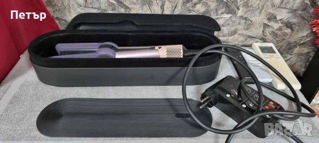 Сешоар-преса за коса Dyson - Airstrait, Jasper Plum, Limited edition, снимка 6 - Преси за коса - 52996824