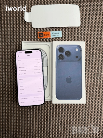 НОВ❗️ iPhone 17 Pro ❗️Лизинг от 85лв/м ❗️ Deep Blue ❗️ГАРАНЦИЯ❗️256Gb⚠️, снимка 12 - Apple iPhone - 52708628