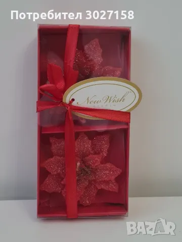 Коледни свещи Коледна звезда, снимка 1