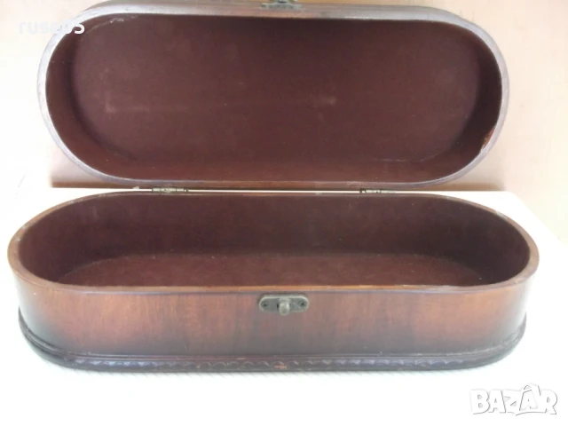 Кутия дървена с метален обков, снимка 8 - Други ценни предмети - 51395414