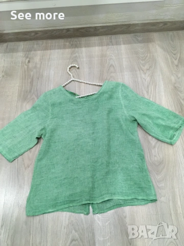 Made in Italy риза 100% лен S/M, снимка 7 - Ризи - 53572295