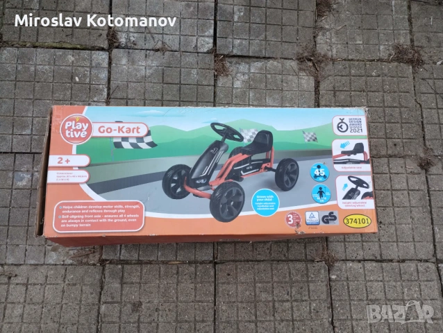 Детска кола с педали чисто нова, снимка 4 - Детски велосипеди, триколки и коли - 53789046