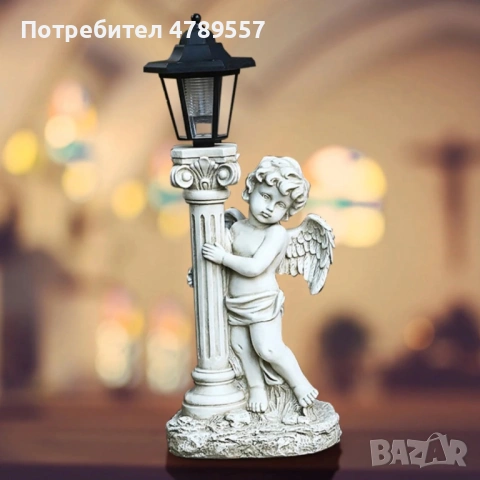 Соларна лампа ангел - елегантна декорация за всеки двор, снимка 4 - Градински мебели, декорация  - 54277222