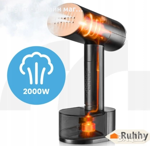 Ръчен уред за гладене с пара за дрехи RUHHY 2000W с сензорен дисплей, снимка 6 - Ютии - 52562875