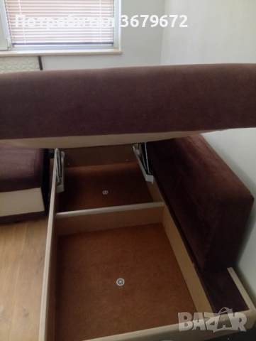 Продавам запазен разтегателен ъглов диван 150E, снимка 2 - Дивани и мека мебел - 54086050