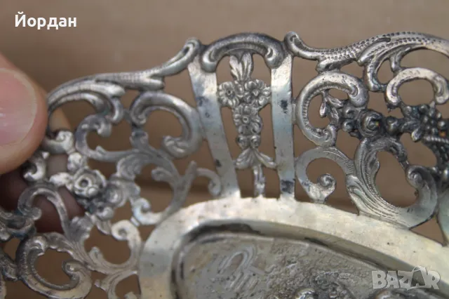 Сребърна фруктиера, снимка 7 - Други ценни предмети - 49862320