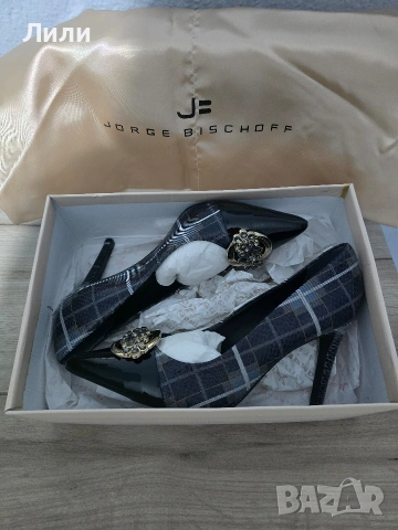 Елегантни нови обувки естествена кожа Jorge Bischoff размер 40 