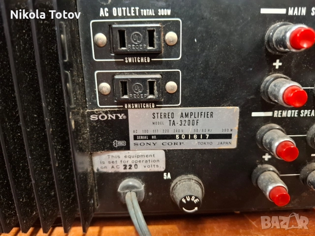 Продава се усилвател Sony TA-3200 F. , снимка 6 - Ресийвъри, усилватели, смесителни пултове - 54258889